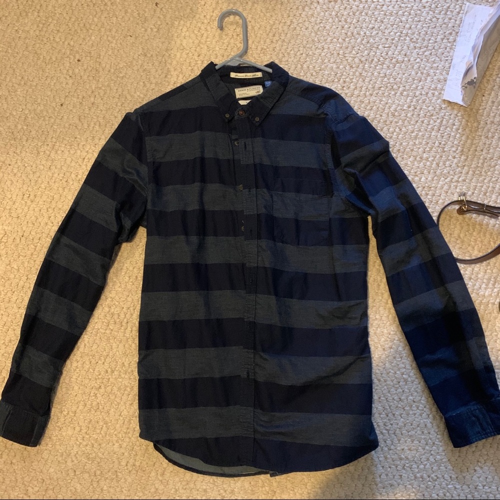 Denim & Flower Blue Striped Shirt